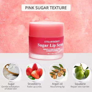 Strawberry Sugar Moisturising Lip Scrub