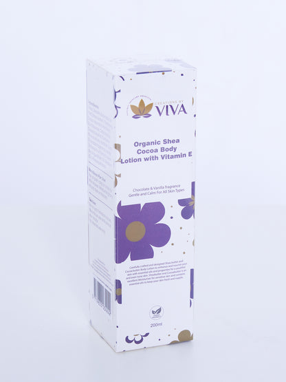 Organic Shea Cocoa Body Lotion With Vitamin E